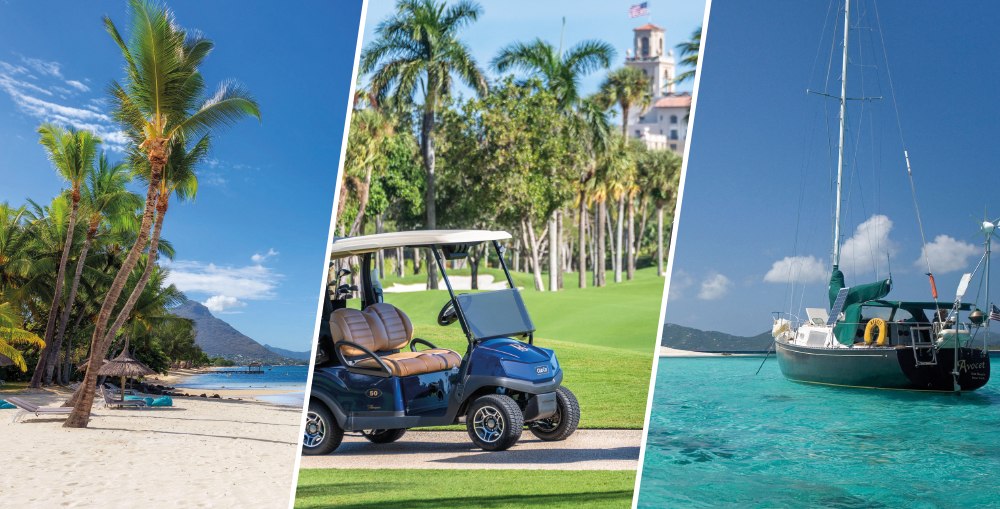 Win a dream holiday - Mauritius, Florida Golf, Caribbean Sailing